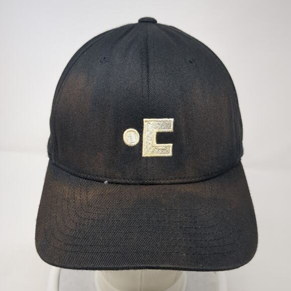 In Capital Fitted Baseball Cap Black XL Embroidered Lightweight Flexfit Yupoong - Picture 2 of 9